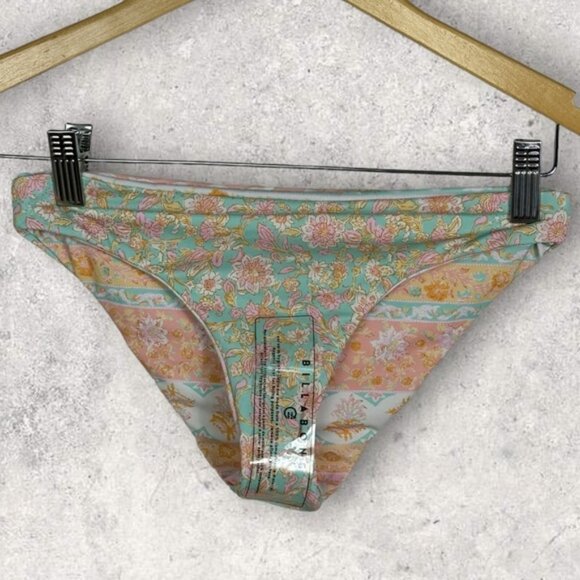 NEW Billabong Layered With Love Reversible Bikini Bottoms Size 14 Floral Swim - Picture 10 of 12